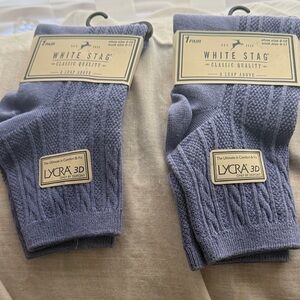 White Stag women’s Knit  Socks - Light Blue (2 Pairs) size 9-11
